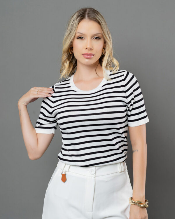 Blusa Modal Listras  S1188 - Imagem 2