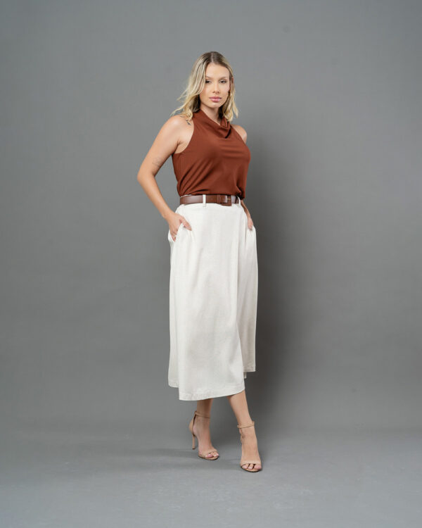 Saia Linho Midi 6386 - Imagem 2