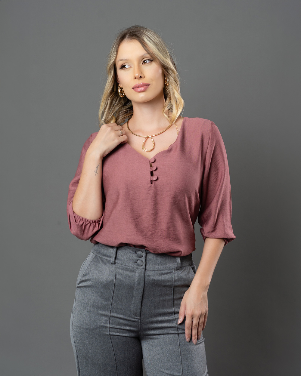 Blusa Botões Frontais 2250