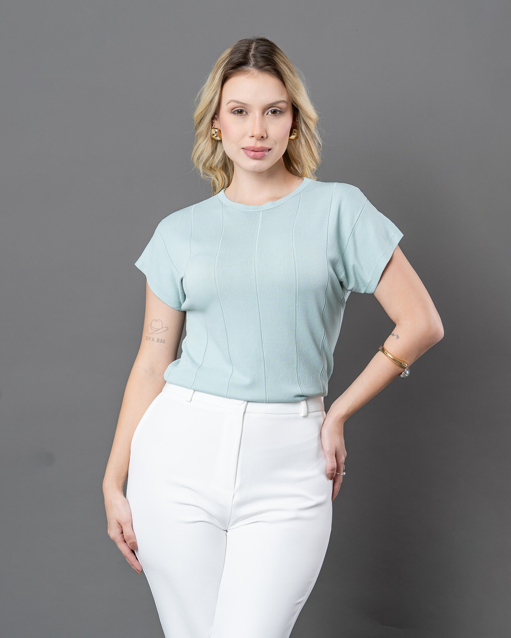 Blusa Modal Canelada  658