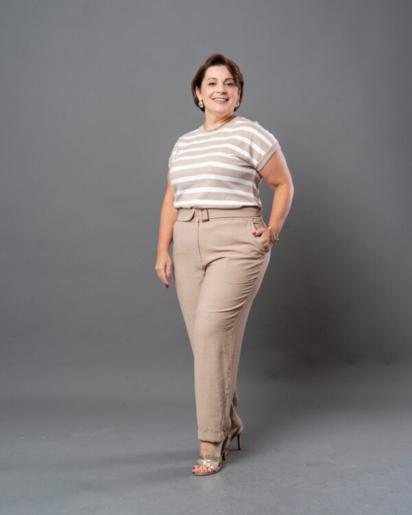 Blusa Modal Listrada Plus  ZL211 - Imagem 2