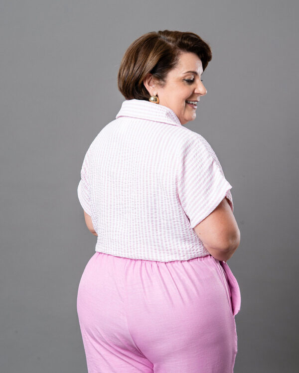 Camisa Listrada Plus  25178 - Imagem 4