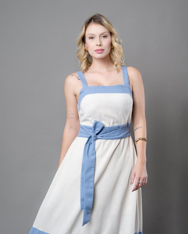 Vestido Linho Midi  3001 - Imagem 3