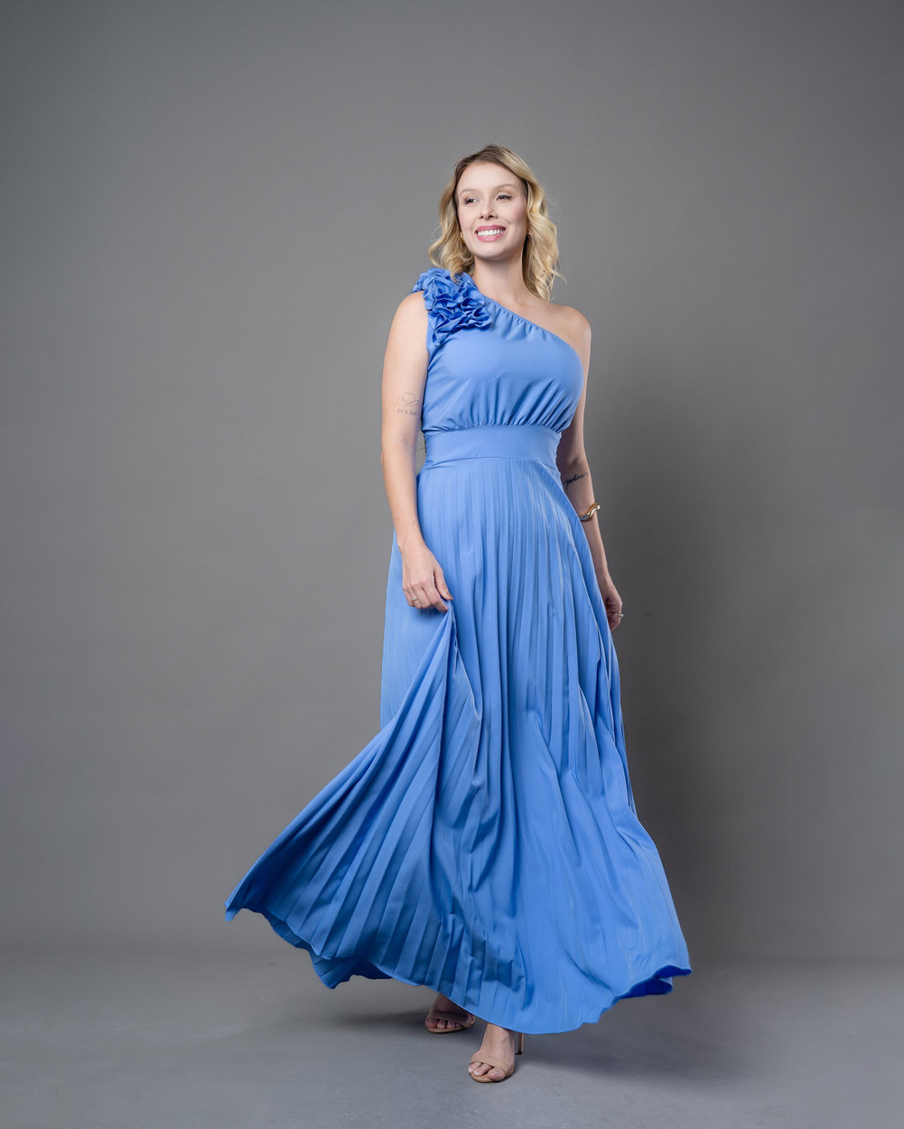 Vestido Manga Nula 2638